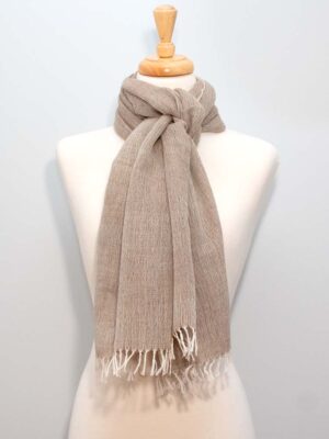 Mocha Majesty Alpaca Scarf - Mocha - men